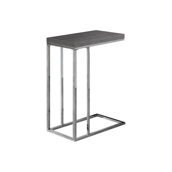 Accent Table - Grey With Chrome Metal